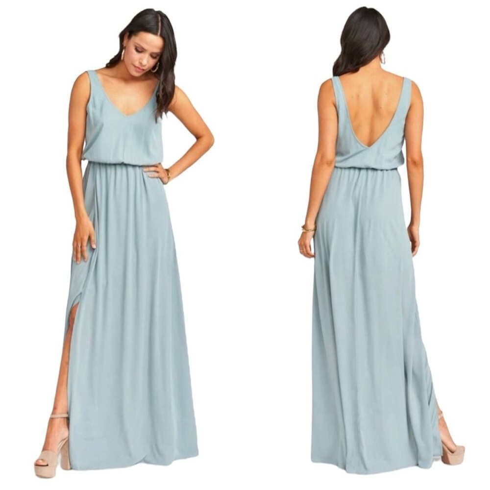 Show Me Your Mumu Kendall Soft V-Back A-NWT
Line Gown- Size Small